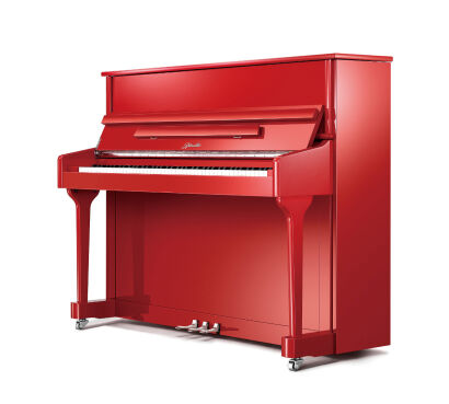 pianino Ritmuller Canon 118 EU czerwony połysk + chrom