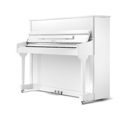 pianino Ritmuller Canon 118 EU biały połysk + chrom