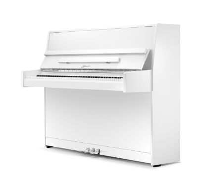 pianino Ritmuller Compact 112 EU biały połysk + chrom