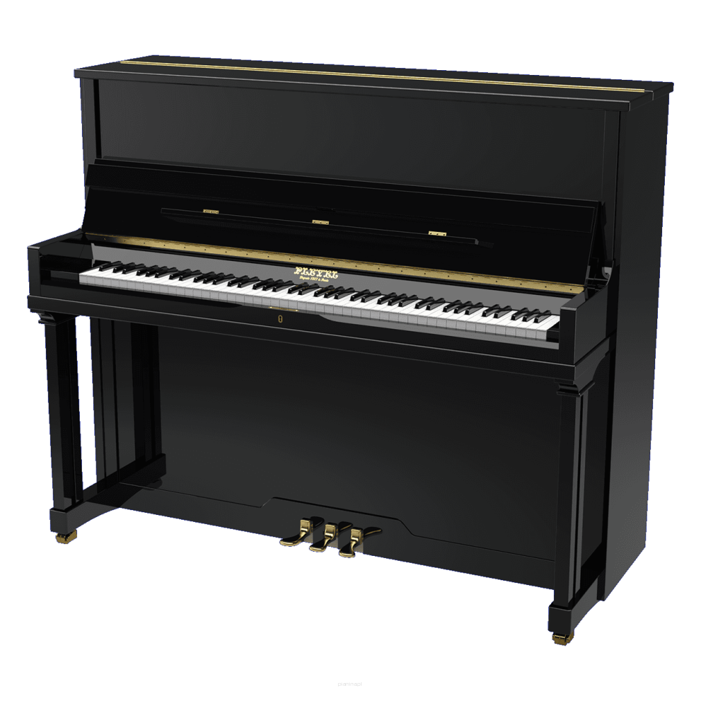 pianino klasyczne Pleyel P124 czarny połysk