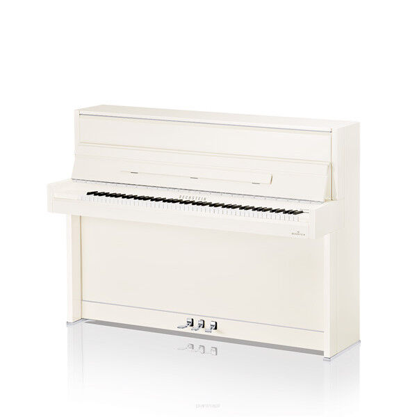 pianino C. Bechstein A 114 Modern Chrome Art biały połysk + chrom