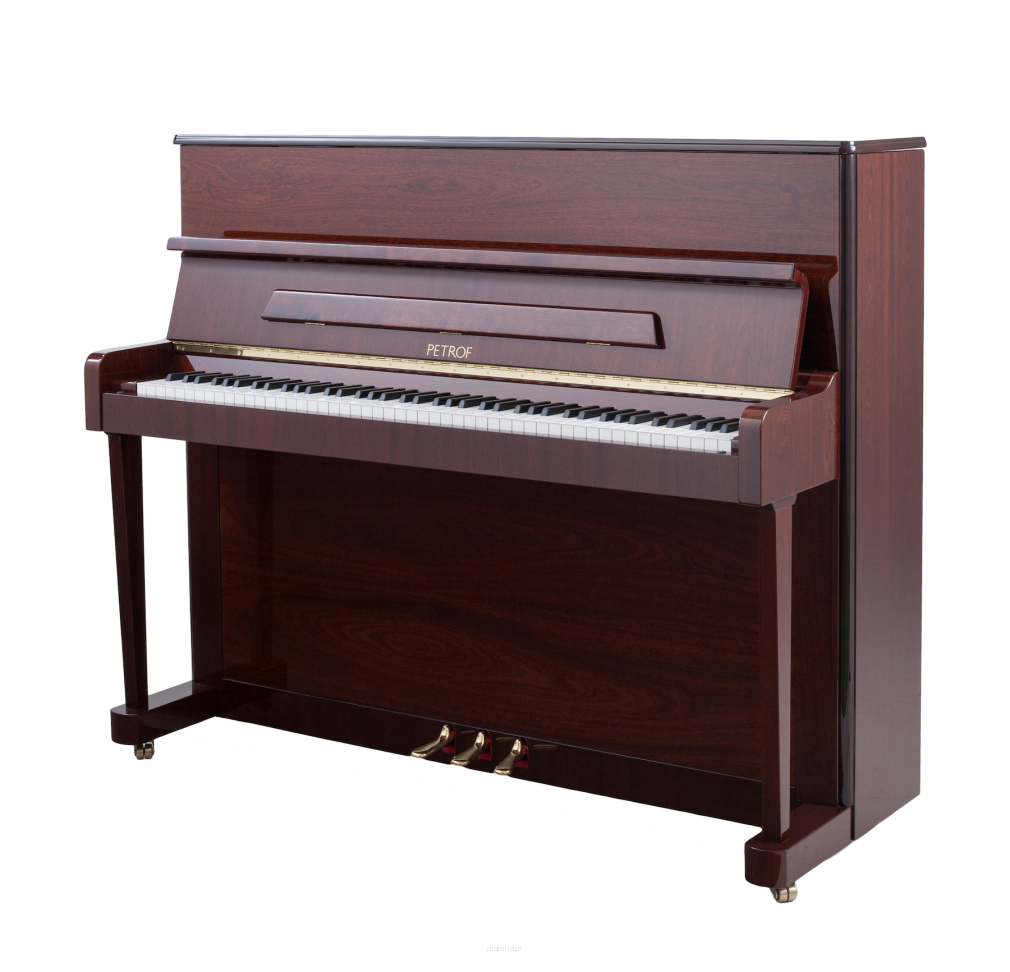 pianino Petrof P118 P1 mahoń połysk