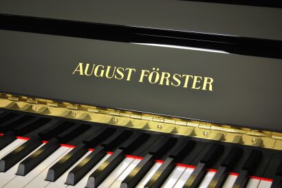 pianino koncertowe August Forster 134 K czarny połysk