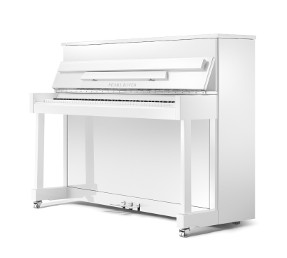 pianino Pearl River Prince 110 EU biały połysk + chrom