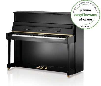 pianino używane certyfikowane W.Hoffmann T122 czarny połysk