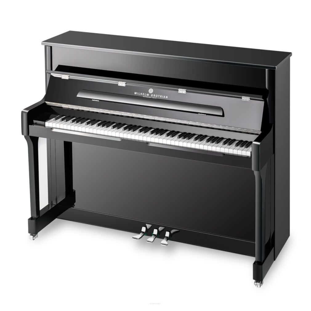 pianino Wilhelm Grotrian WGS116 czarny połysk + chrom