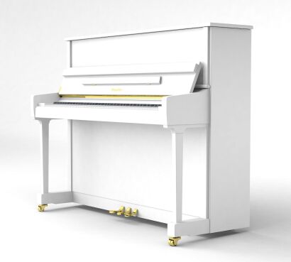 pianino Ritmuller Studio 120 EU biały połysk