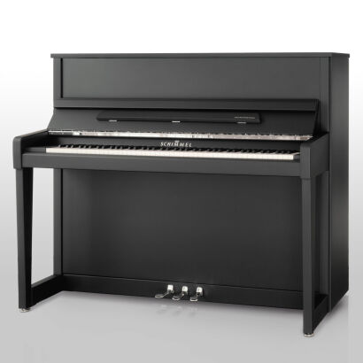pianino akustyczne Schimmel C121 Elegance Manhattan czarny mat + chrom