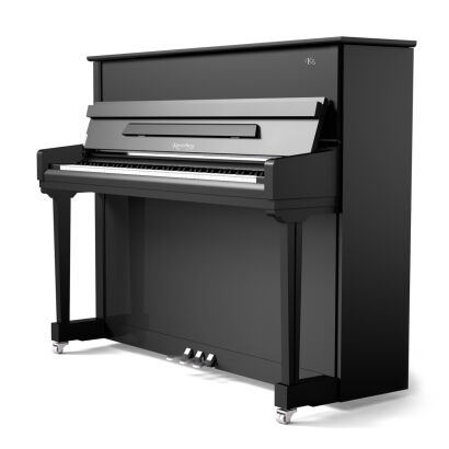 pianino Kayserburg Atelier 120 EU czarny połysk + chrom