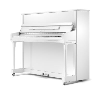 pianino Ritmuller Coda 122 EU biały połysk + chrom